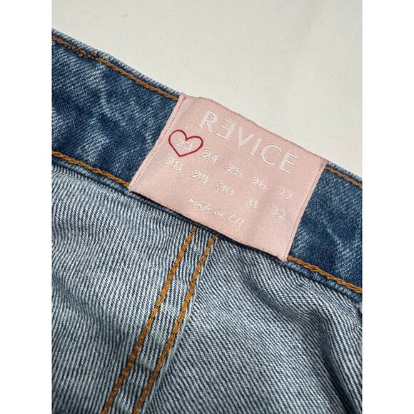 Revice The Muse Jeans Size 23 Goddess High Rise Colorblock Pocket Cotton Flared - Picture 4 of 7